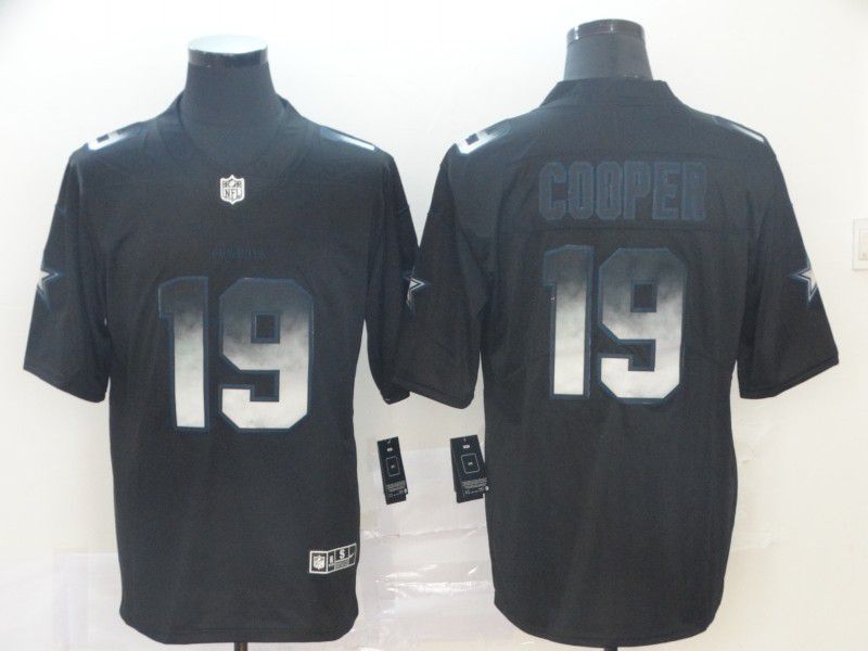 Men Dallas cowboys 19 Cooper Nike Black Smoke Fashion Limited NFL Jerseys